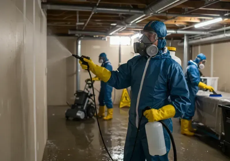 Basement Sanitization and Antimicrobial Treatment process in Ortonville, MN